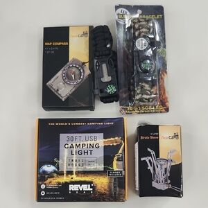 AceCamp/REVEL Survival Bracelet and Camping Gear Set